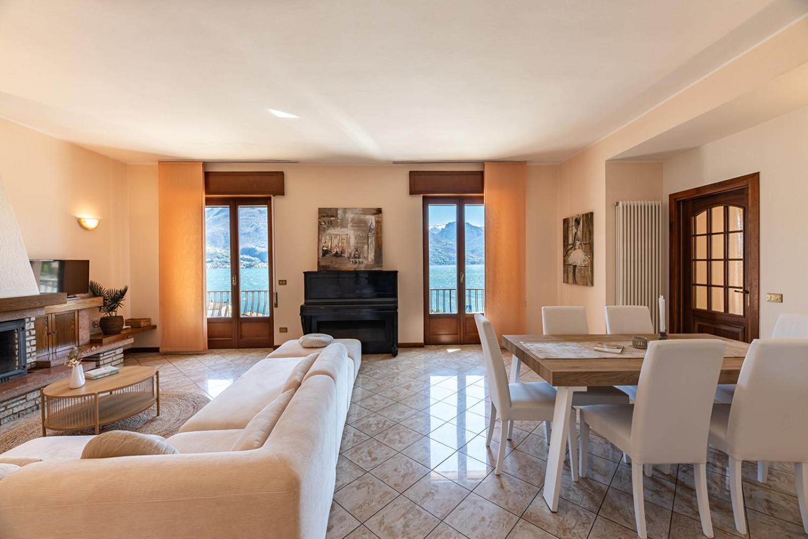 Appartamento Bellavista - Lake Como View - Near The Beach Cremia Exterior foto